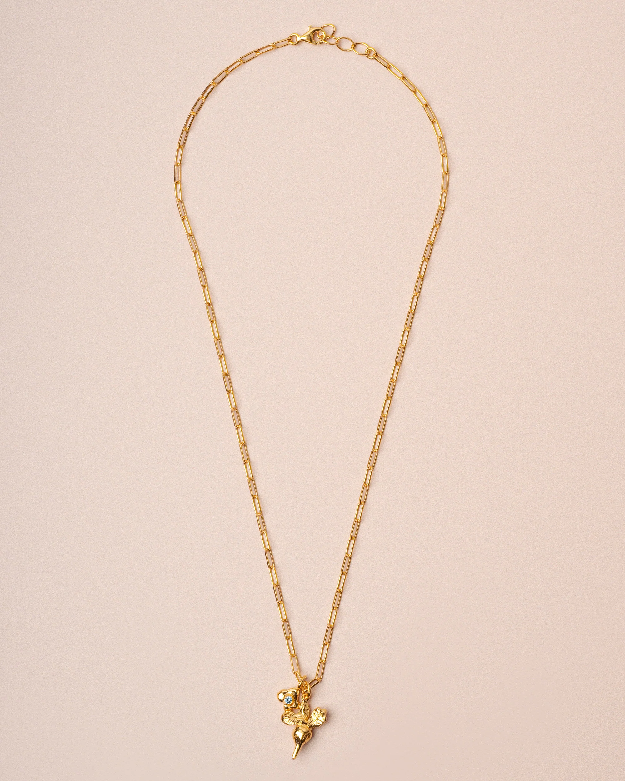 10 Decoart | Spring Flavour Hammered Necklace Gold