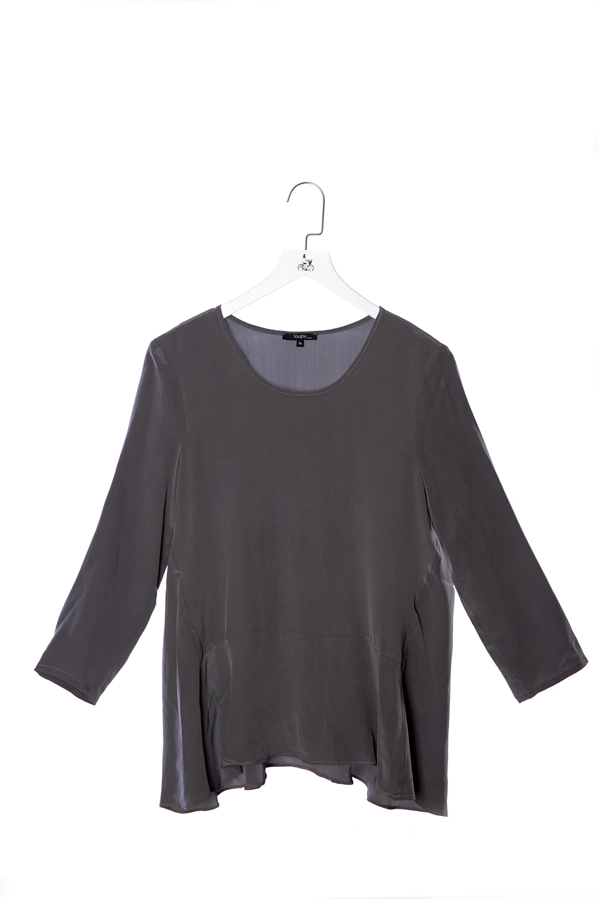 Toupy | Acker Ruffled Top - Asymmetric Cotton Poplin - Image 3