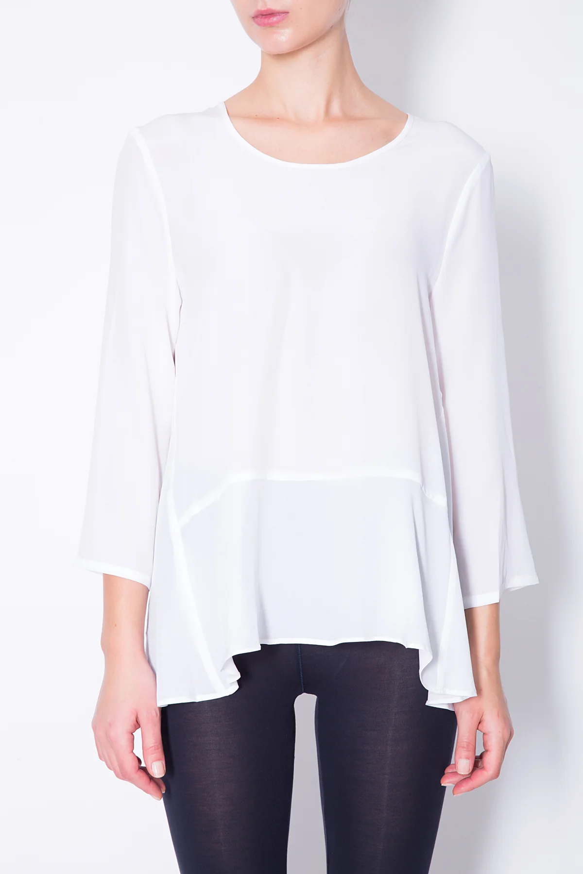 Toupy | Acker Ruffled Top - Asymmetric Cotton Poplin - Image 4