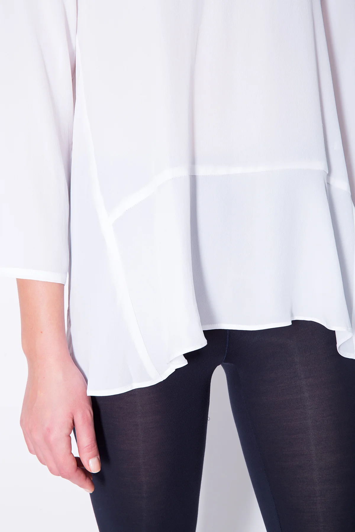 Toupy | Acker Ruffled Top - Asymmetric Cotton Poplin - Image 6