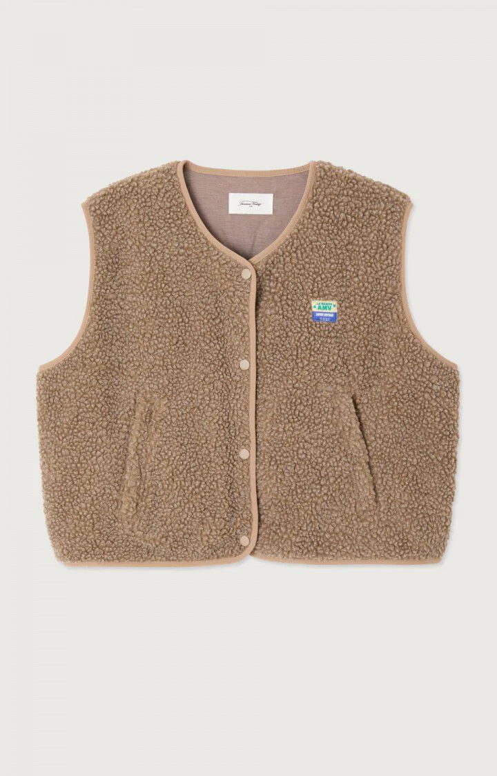 American Vintage | Sleeveless Jacket - Lightweight Layer in Muscade Muscade-Chine