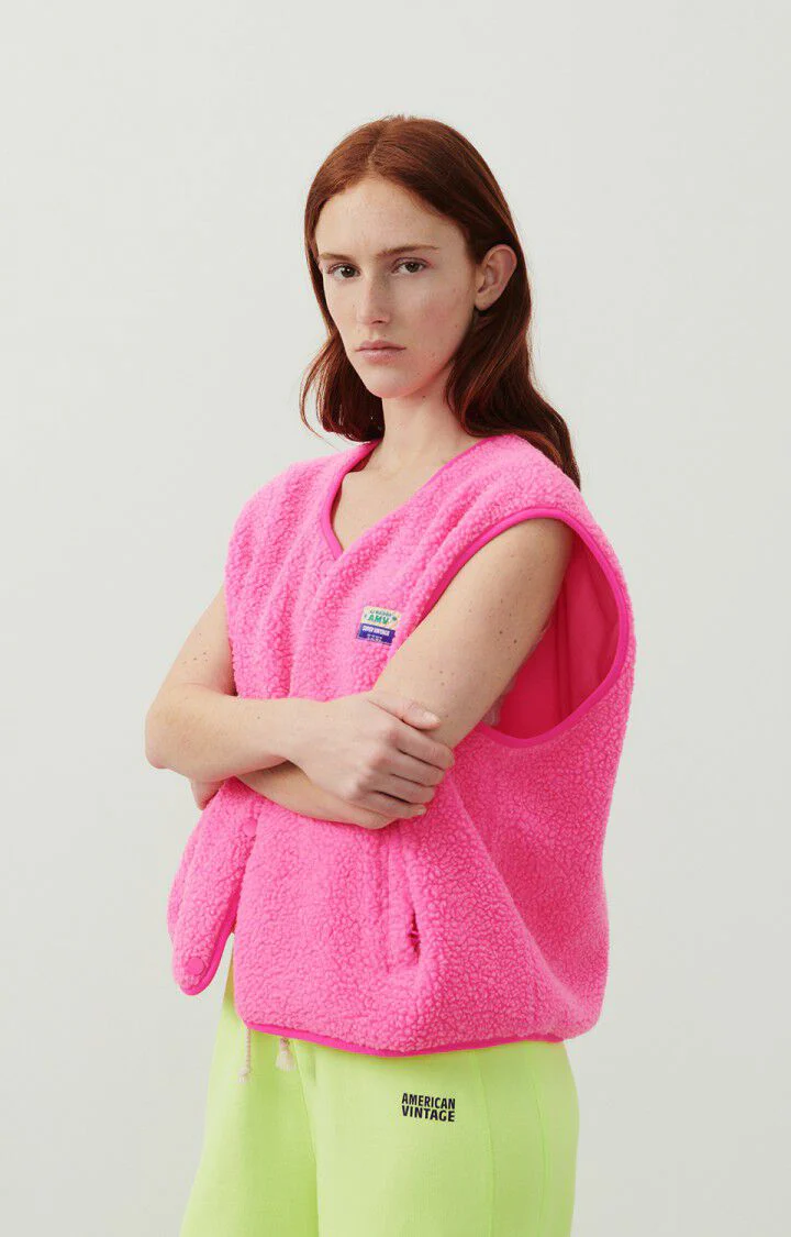American Vintage | Hoktown Sleeveless Jacket - Pink-Acid-Chine