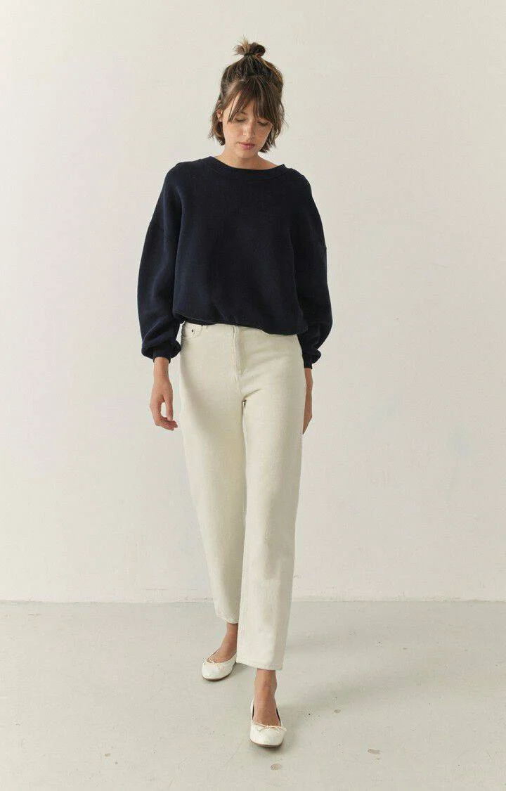 American Vintage | High-Rise Straight Jeans Ecru - Image 5
