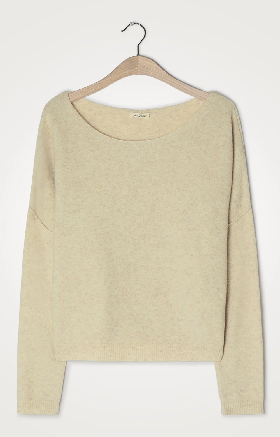 American Vintage | Damsville Oversized Boat-Neck Pullover - Foamy Sable Sable-Chine