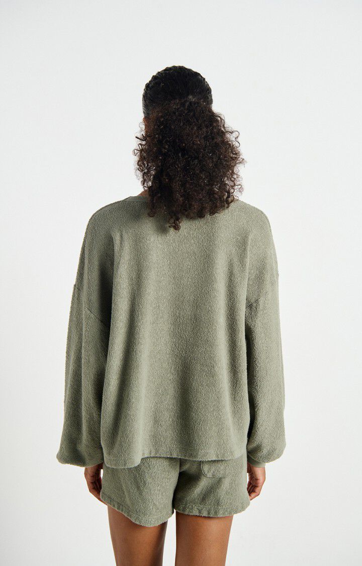 American Vintage | Relaxed Cotton Sweatshirt - Argile - Image 2