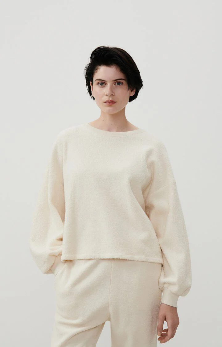 American Vintage | Bobypark Oversized Bouclé Sweatshirt - Ecru