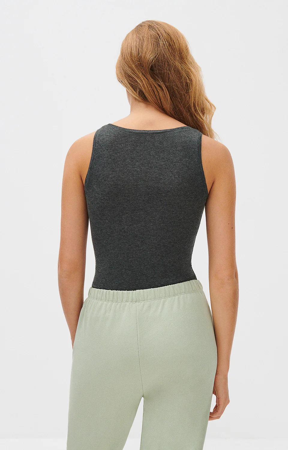 American Vintage | Massachusetts Tank Top - Anthracite Supima Cotton Anthracite-Chine