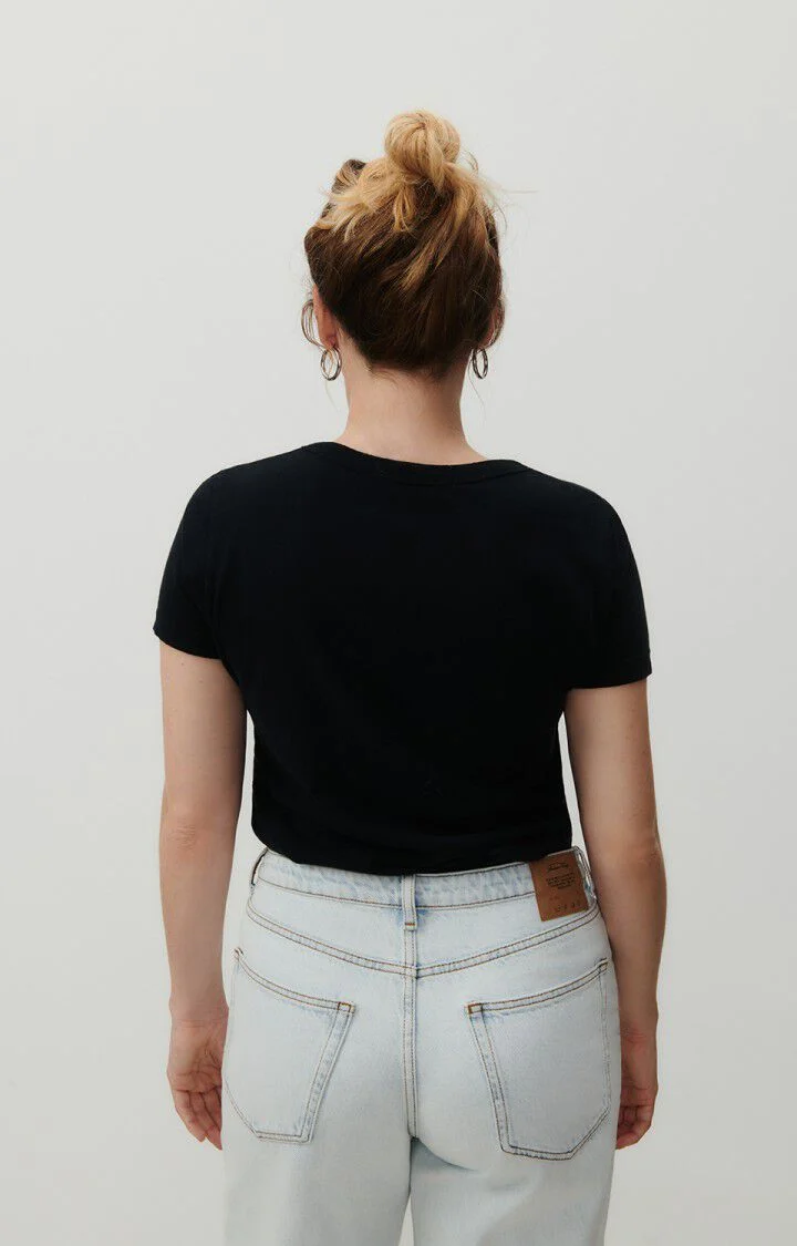 American Vintage | Slim Fit Cotton T-Shirt - Black - Image 4