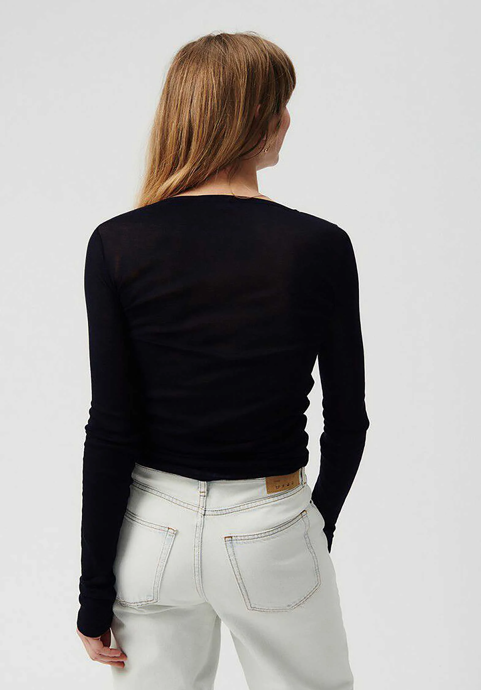 American Vintage | Massachusetts Long-Sleeve Tee - Black - Image 3