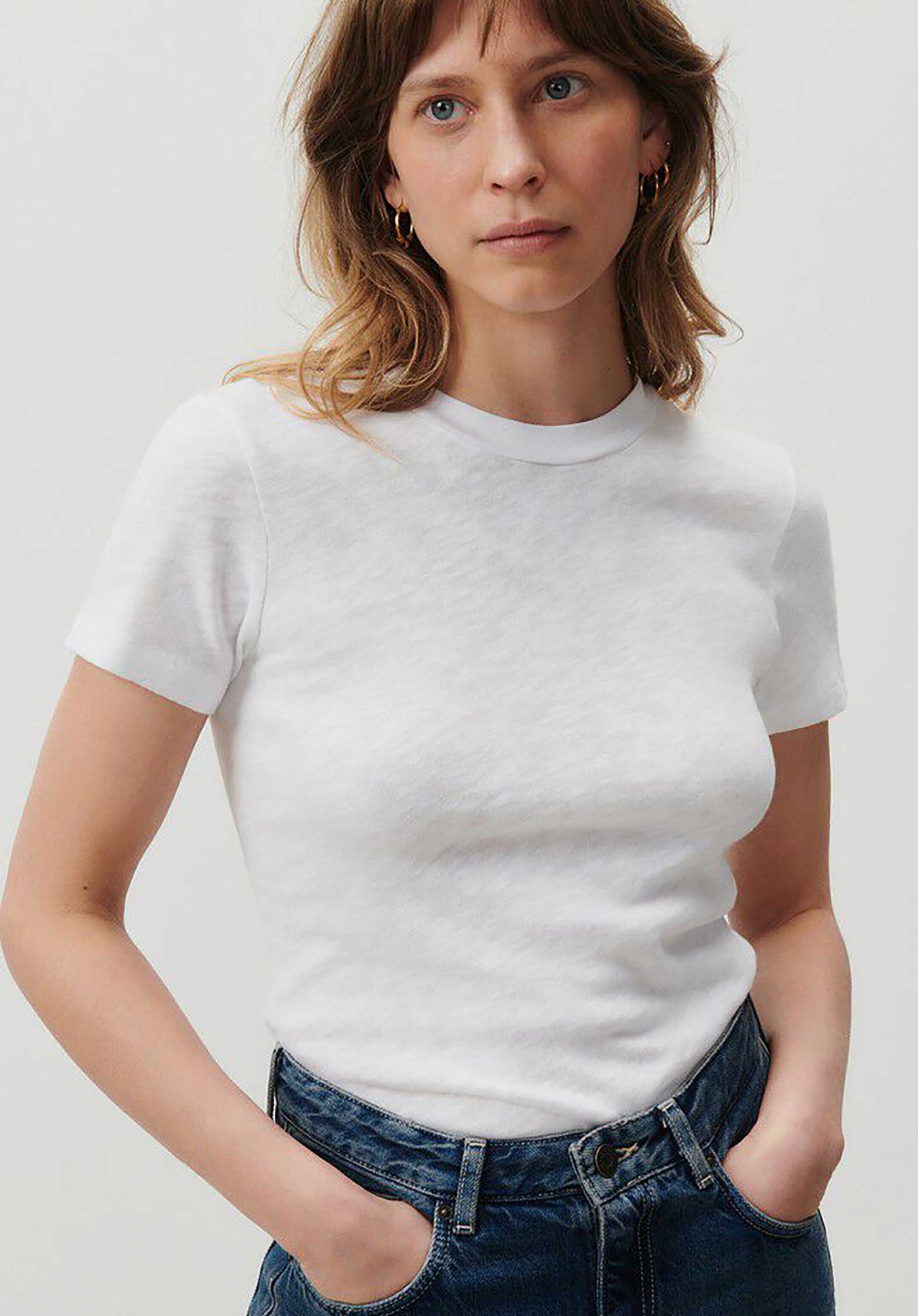 American Vintage | Cotton Crew-Neck T-Shirt in White