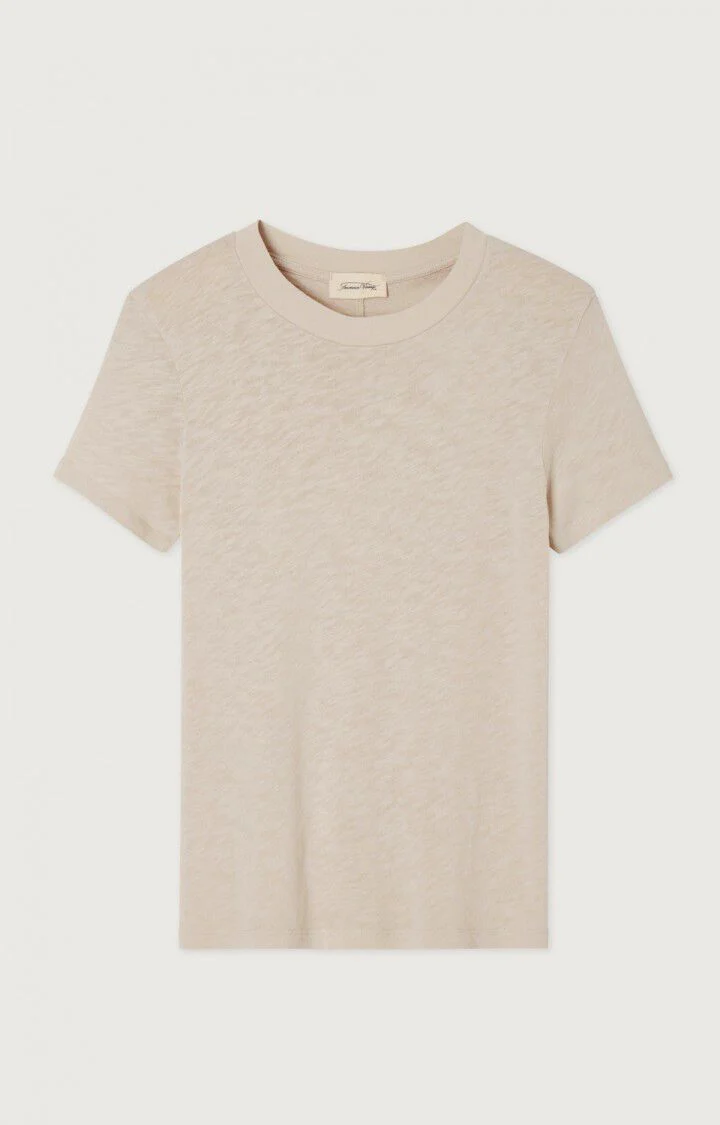American Vintage | Round-Neck T-shirt - Mastic-Vinta