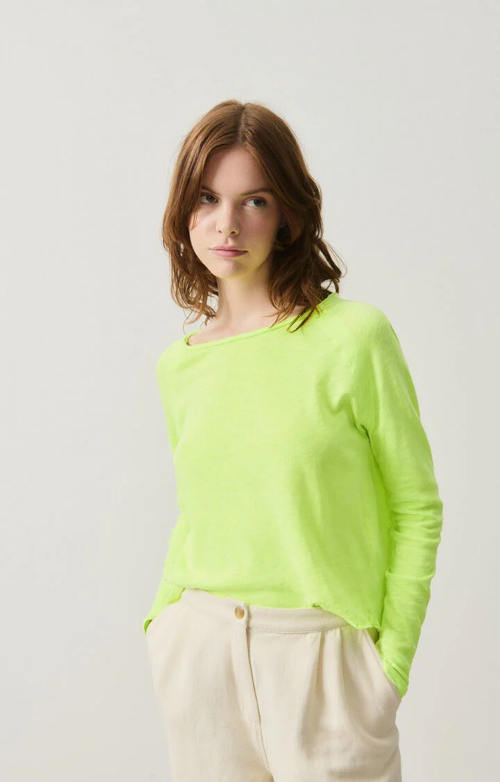 American Vintage | Sonoma Long-Sleeve Tee - Fluo Yellow Jaune-Fluo