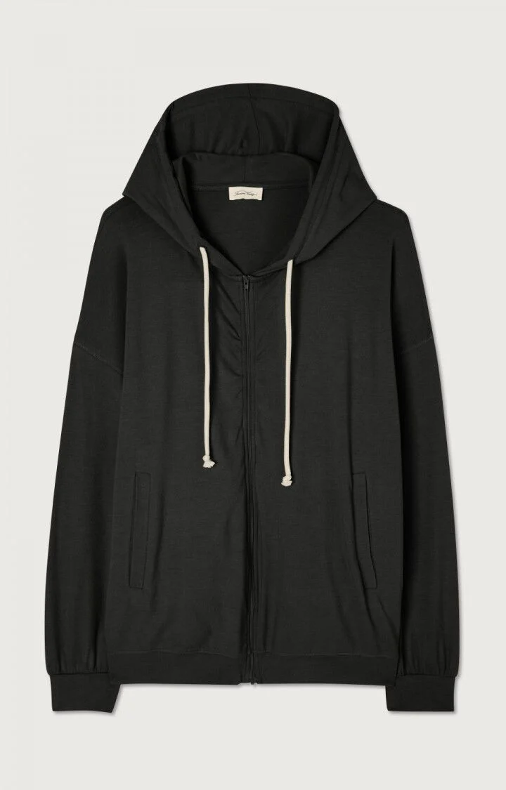 Women's Jacket Peachskin-Effect Fabric - Carbone-Chine - Image 5