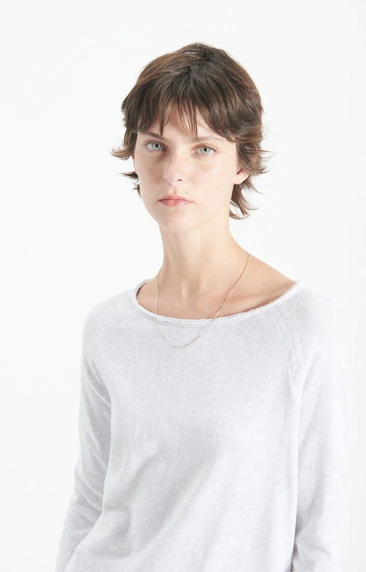 American Vintage | Boat Neck Long Sleeve T-Shirt - Soft Cotton Arctique-Chi - Image 5