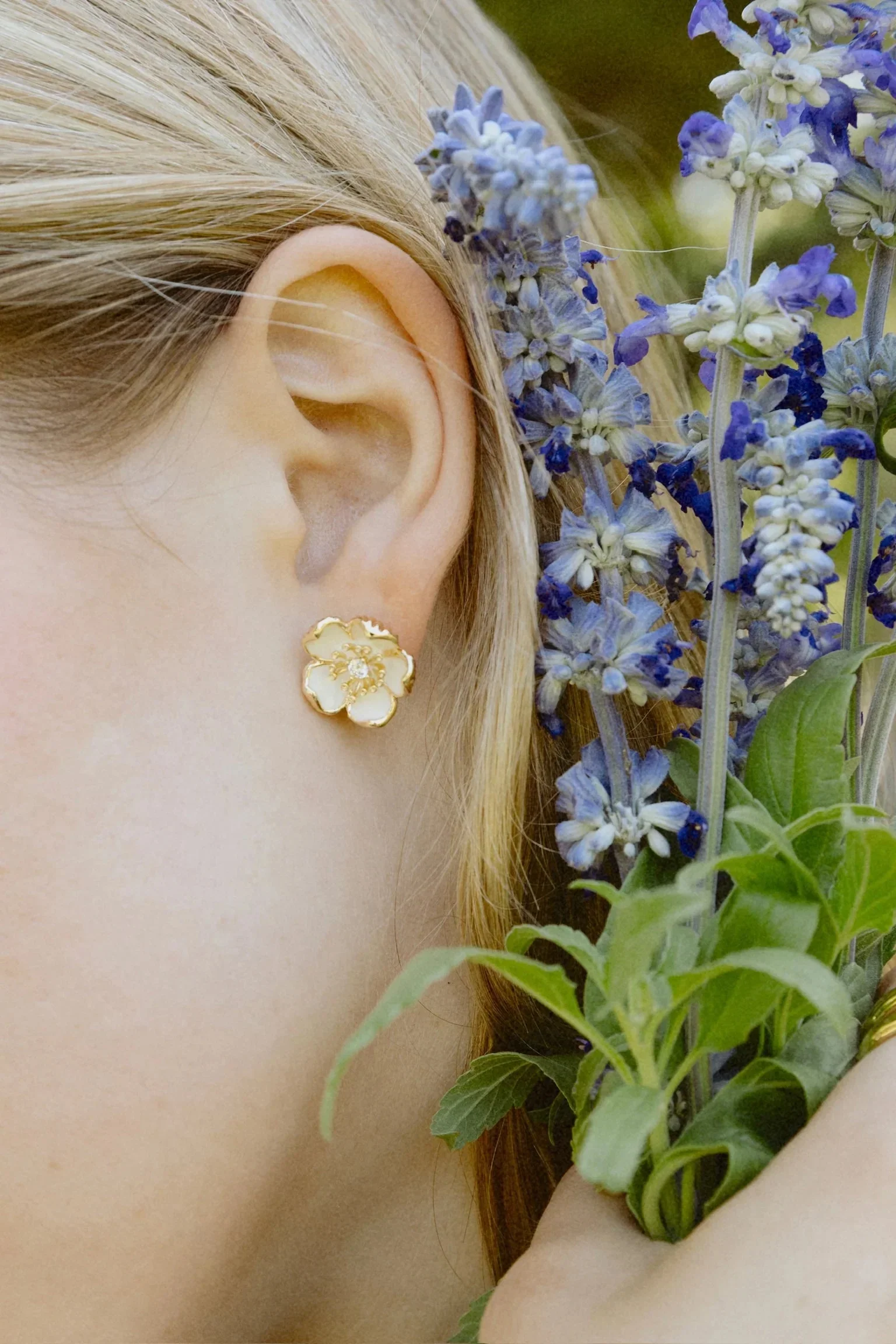Earring Wildflower St Ea Enamel - Image 6