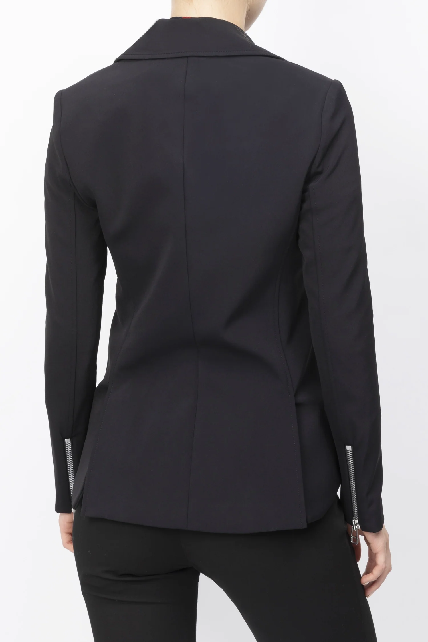 Veronica Beard | Asymmetric Biker Jacket - Smooth Black - Image 4