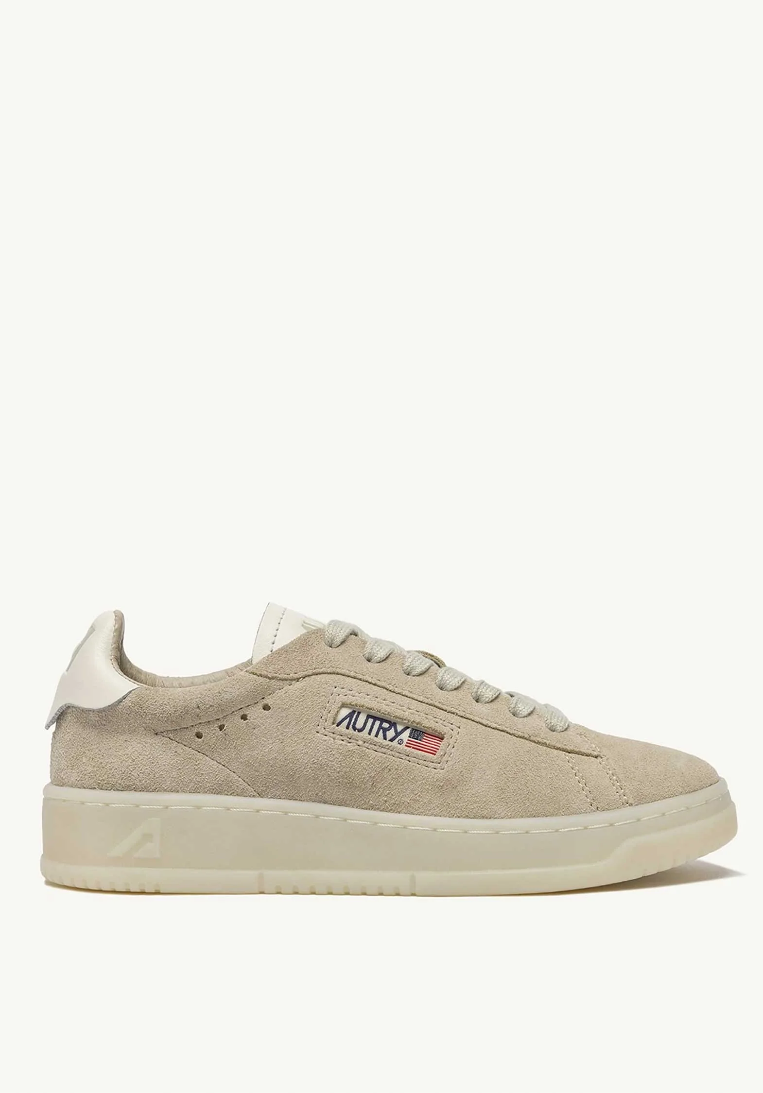 Autry | Dallas Low Sneaker in Suede Papyrus-Marsh - Image 6