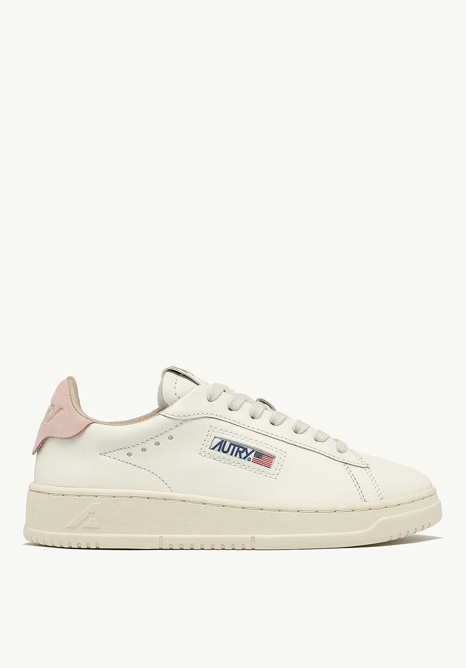 Autry | Medalist Low LL Sneaker - Suede & Leather White-Pink
