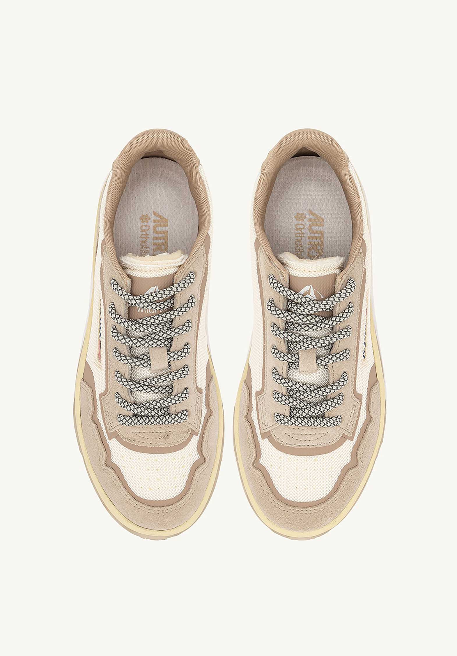 Autry | Wildpace Low Sneaker - Mesh & Suede White-Sand - Image 5