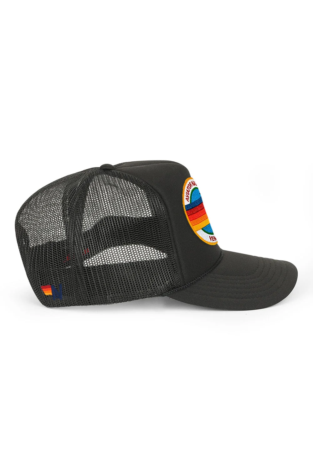 Aviator Nation | Signature Logo Vintage Trucker Hat - Black - Image 2