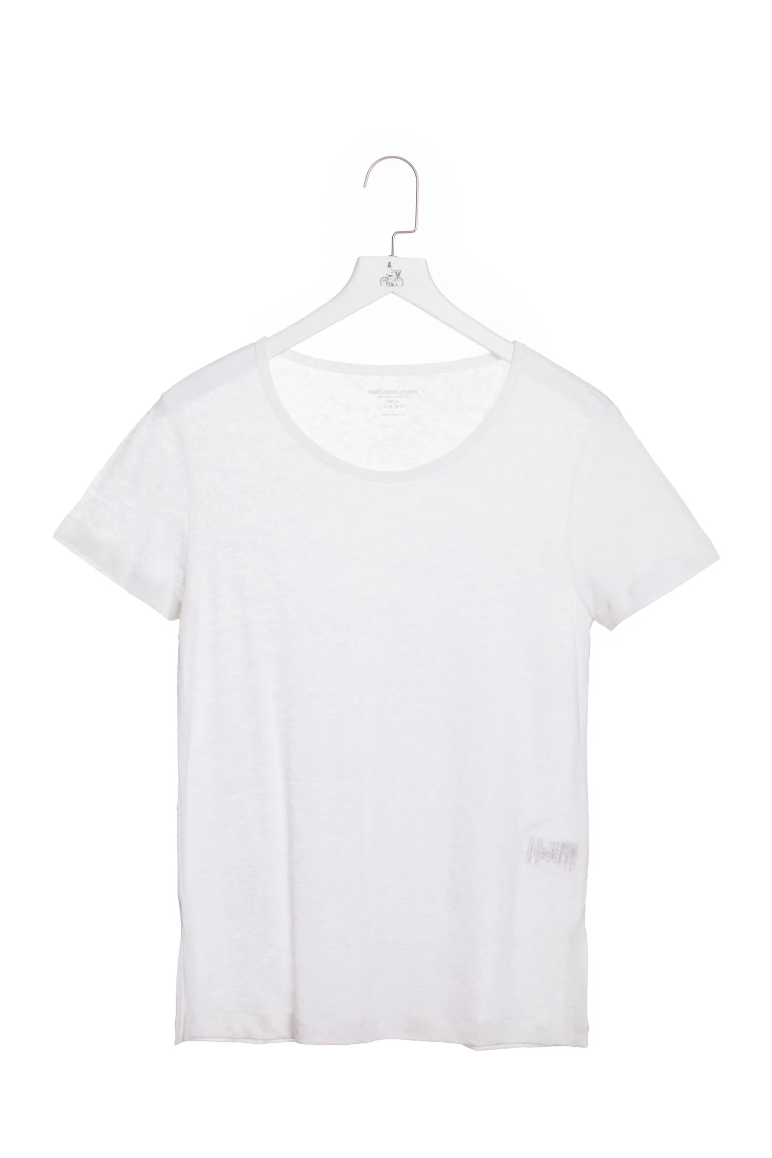 Majestic | Basic Linen T-Shirt - Textured Neutral - Image 5