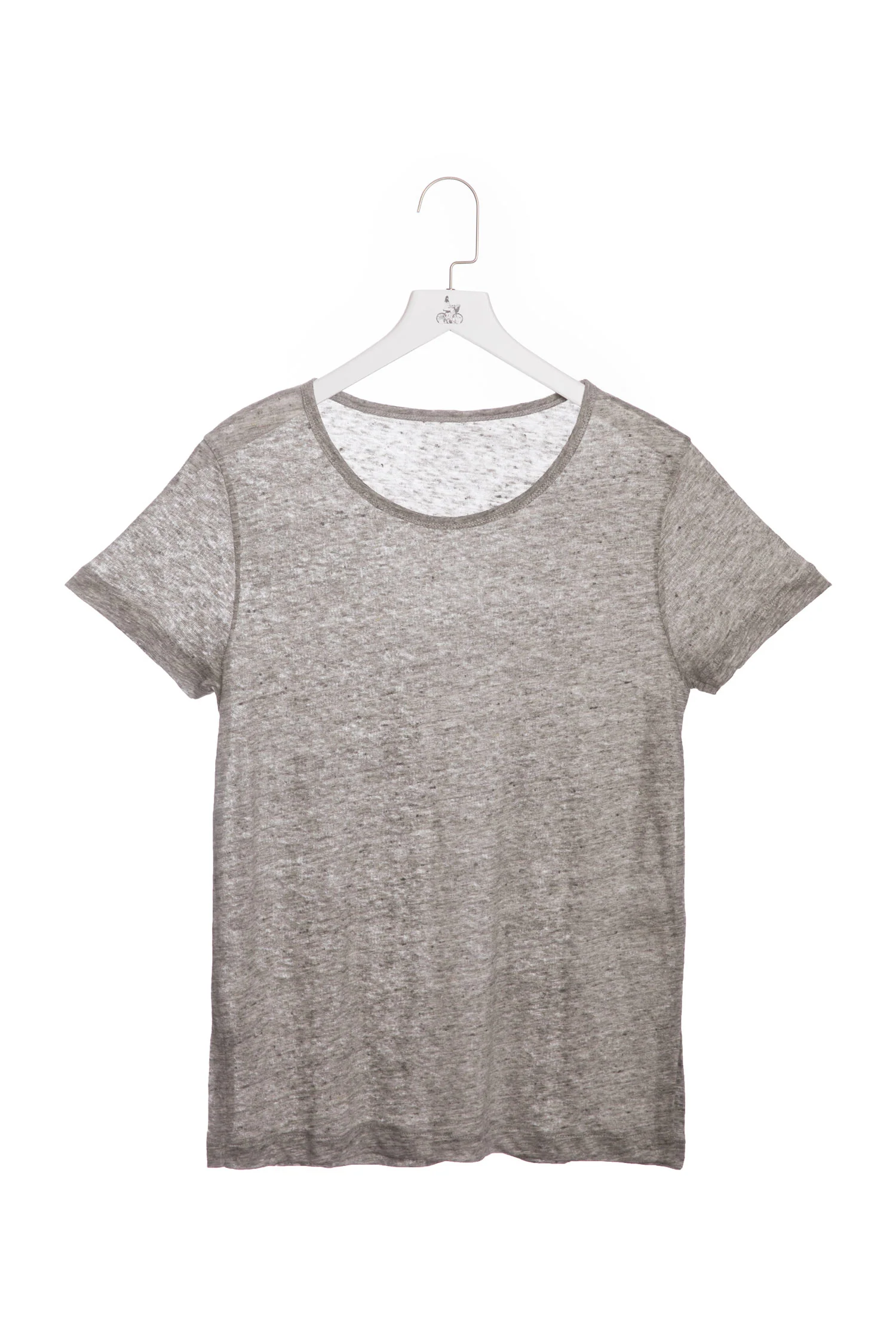 Majestic | Basic Linen T-Shirt - Textured Neutral - Image 6