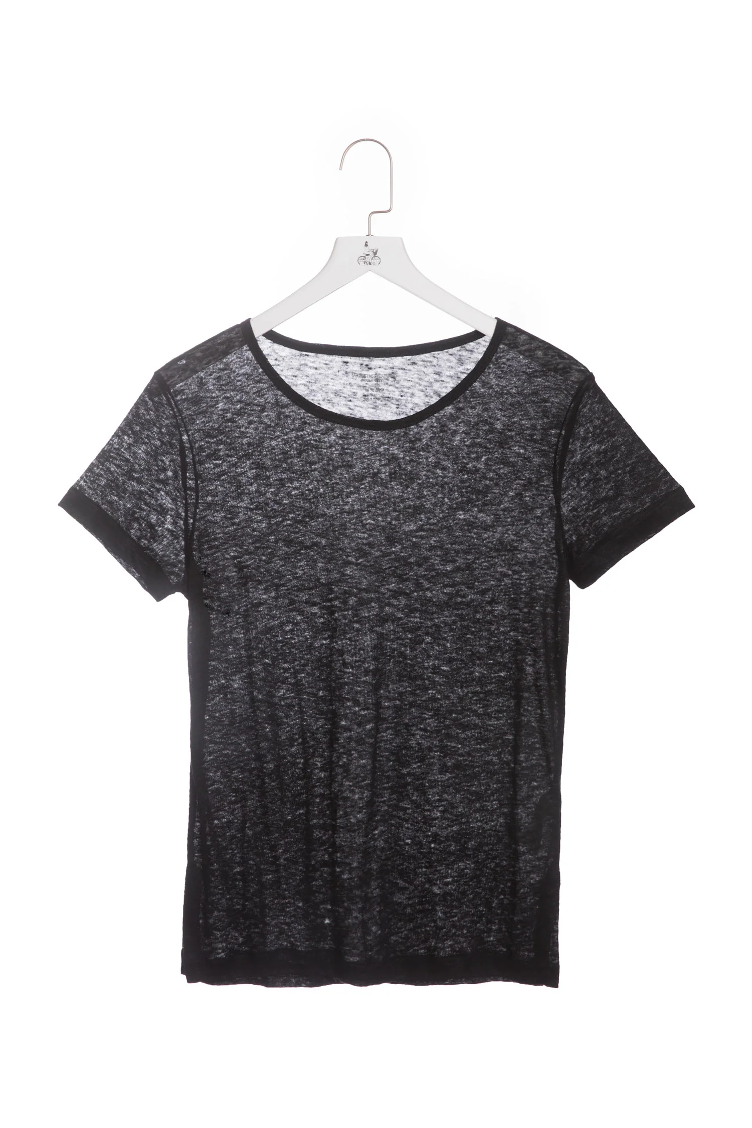 Majestic | Basic Linen T-Shirt - Textured Neutral - Image 8