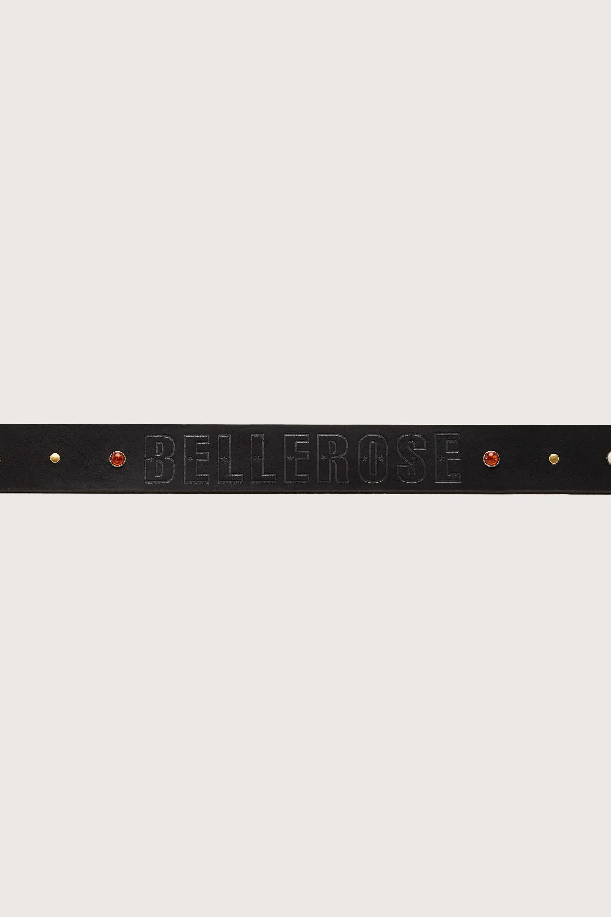 Bellerose | Leather Belt with Silver Buckle Black - Image 3