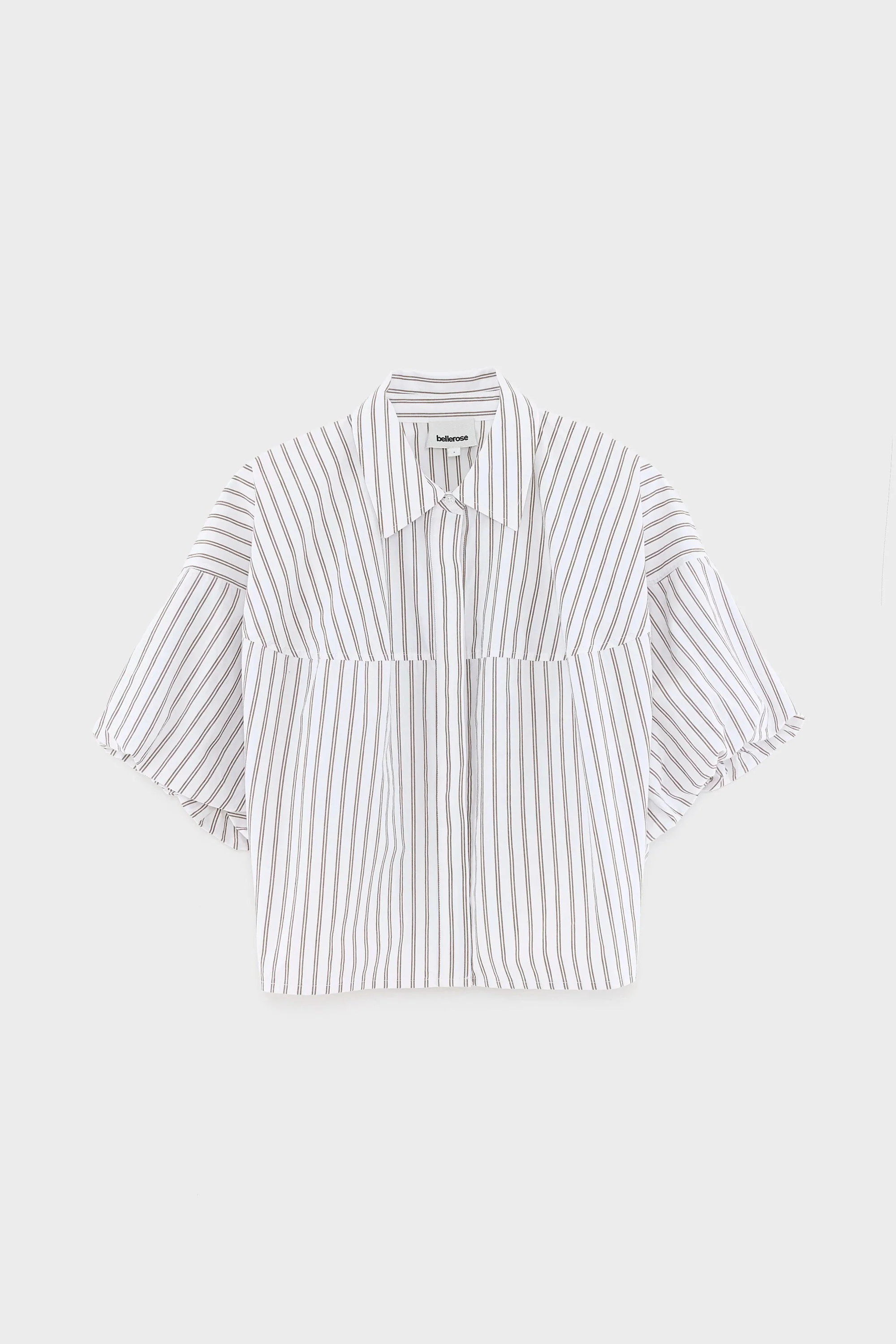 Women Button-Down Blouse 100% Cotton Poplin - White Stripe-A - Image 6