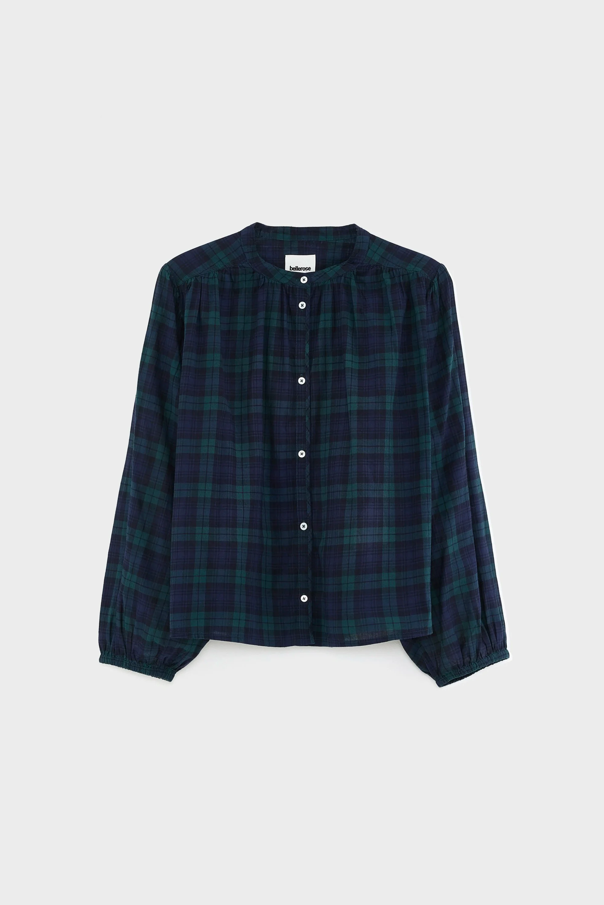 Bellerose | Blouse Cherry - Puffed Sleeve Plaid Check-A - Image 6