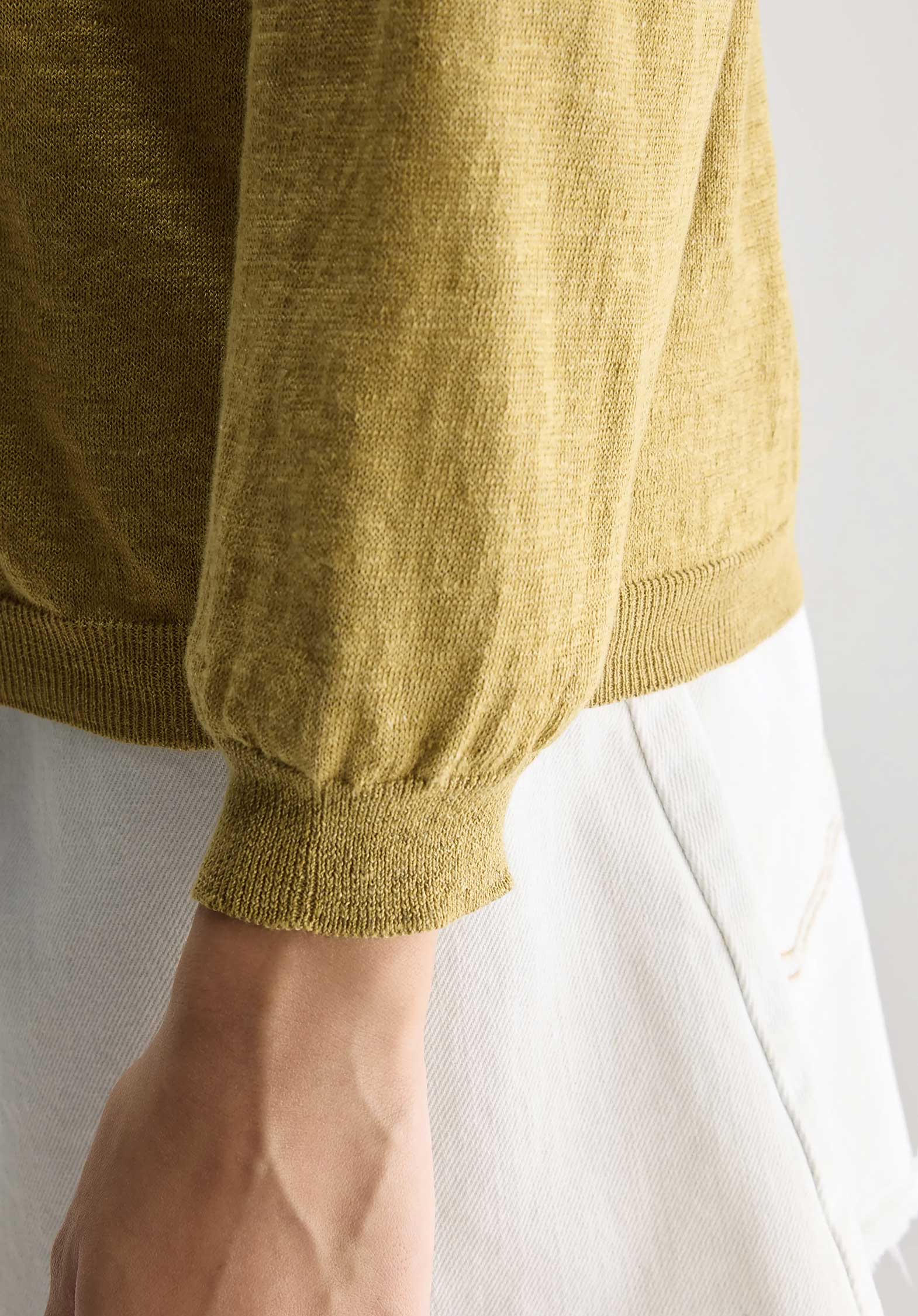 Bellerose | Hammer-Sleeve Linen Cardigan - Antique-Gold - Image 5