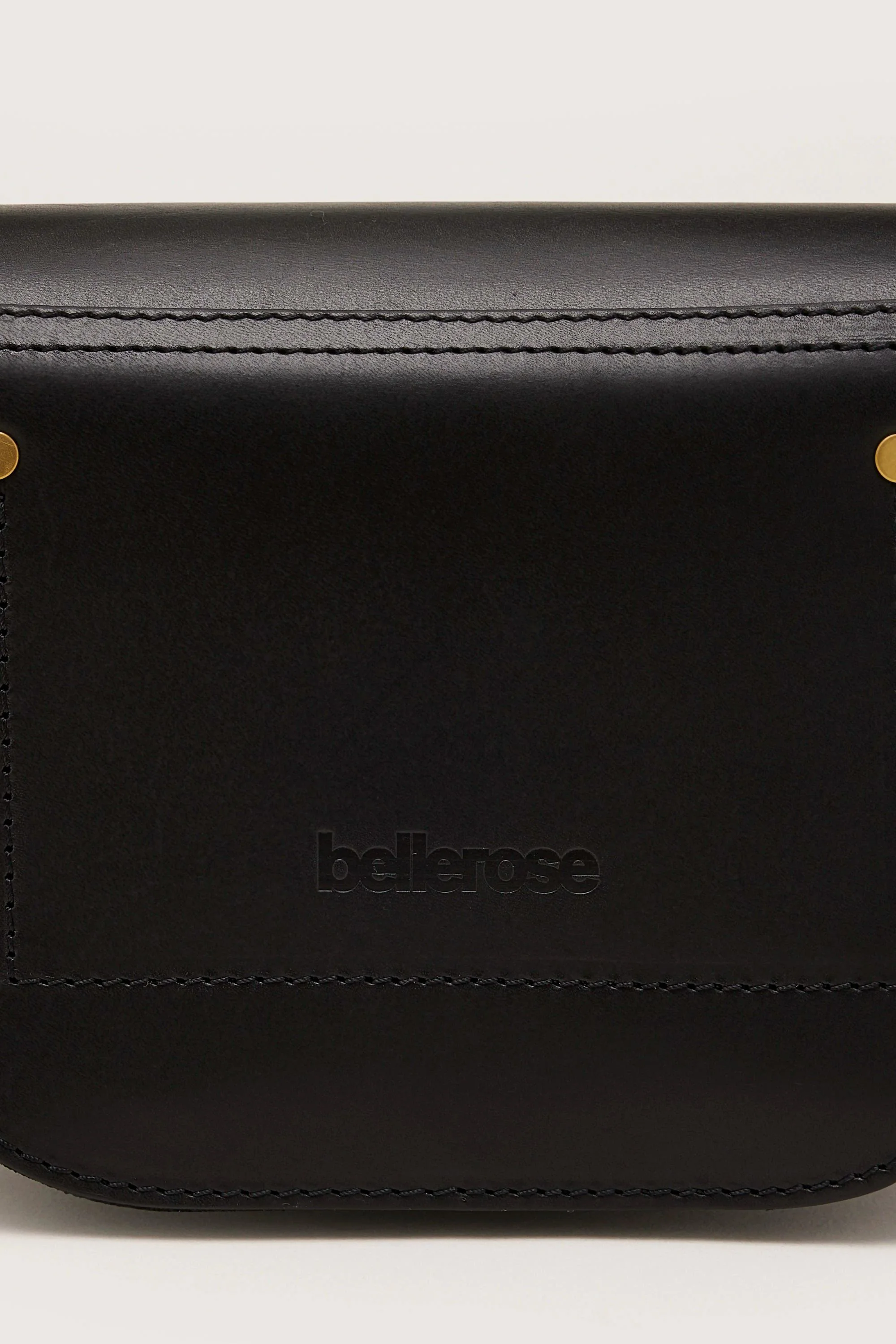 Bellerose | Sicoco Half-Moon Crossbody Bag - Leather Black - Image 7