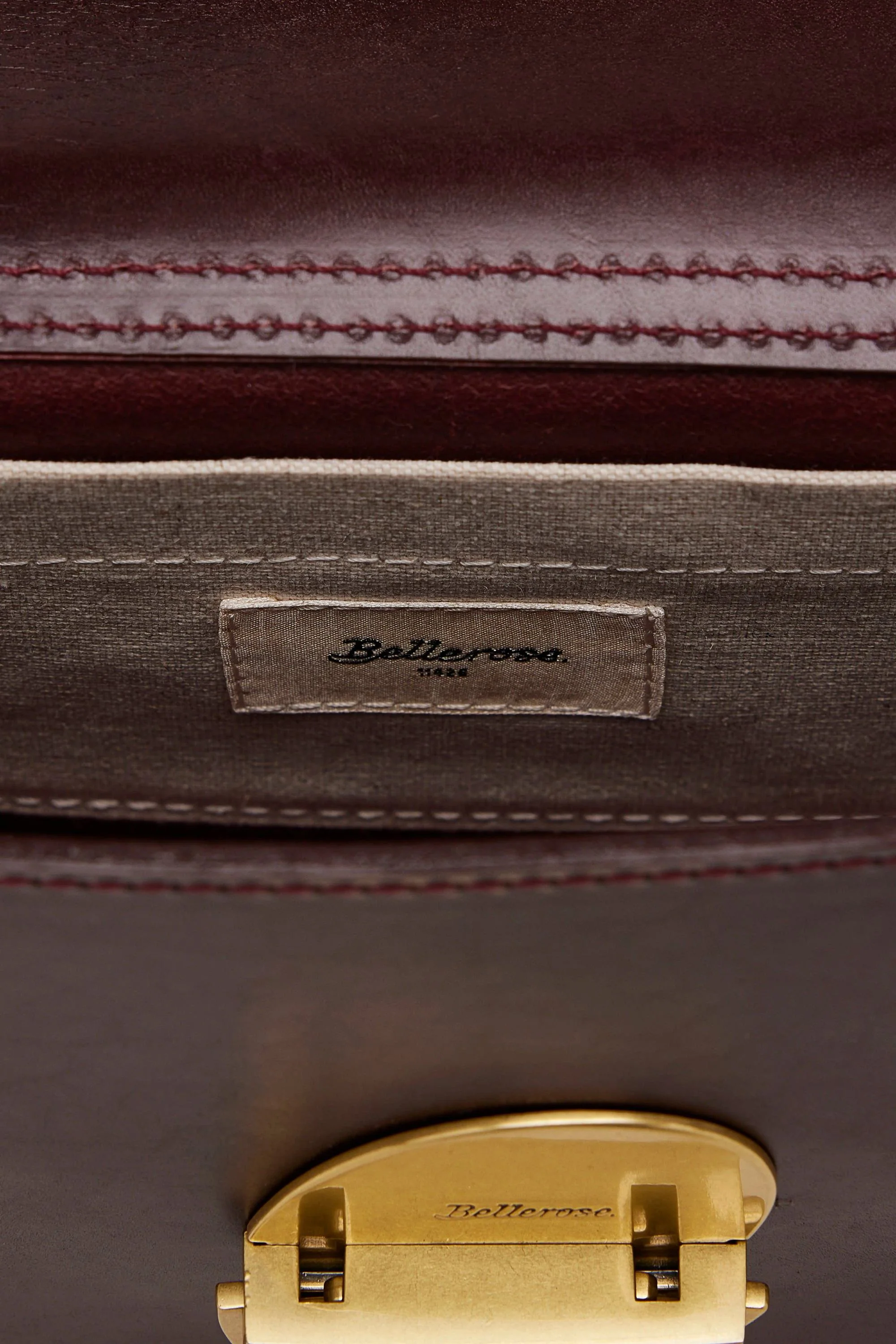Bellerose | Sicoco Half-Moon Crossbody Bag - Bordeaux - Image 4