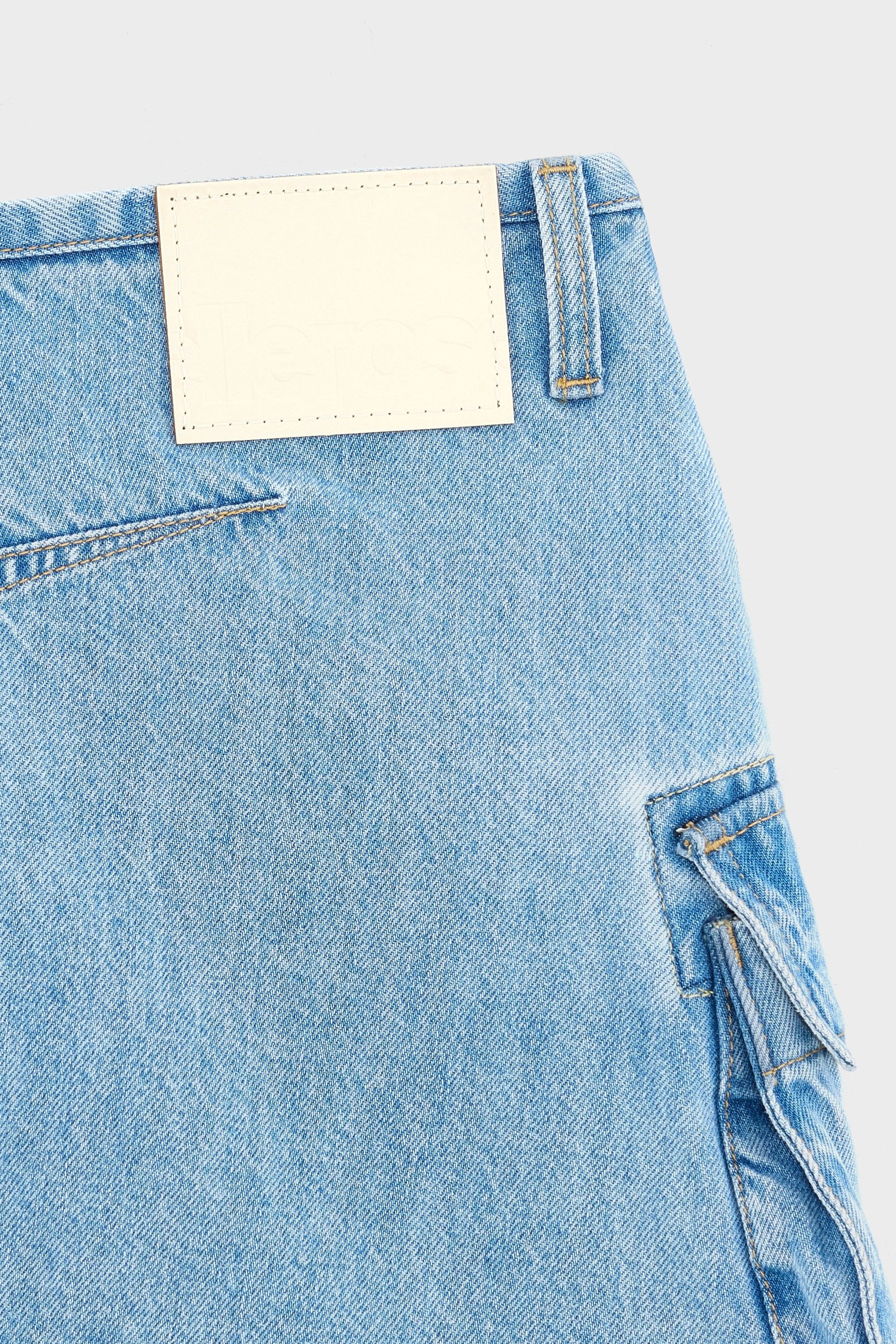 Bellerose | Pallas Denim Skirt - Mini Dusty-Bleach - Image 4