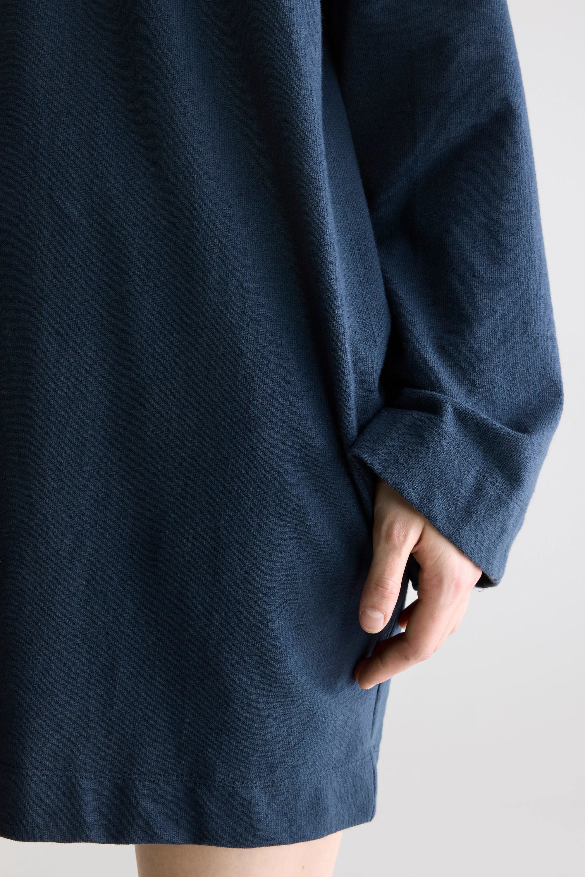 Bellerose | Dress Foogy - Navy Cotton Rugby Dress America - Image 6
