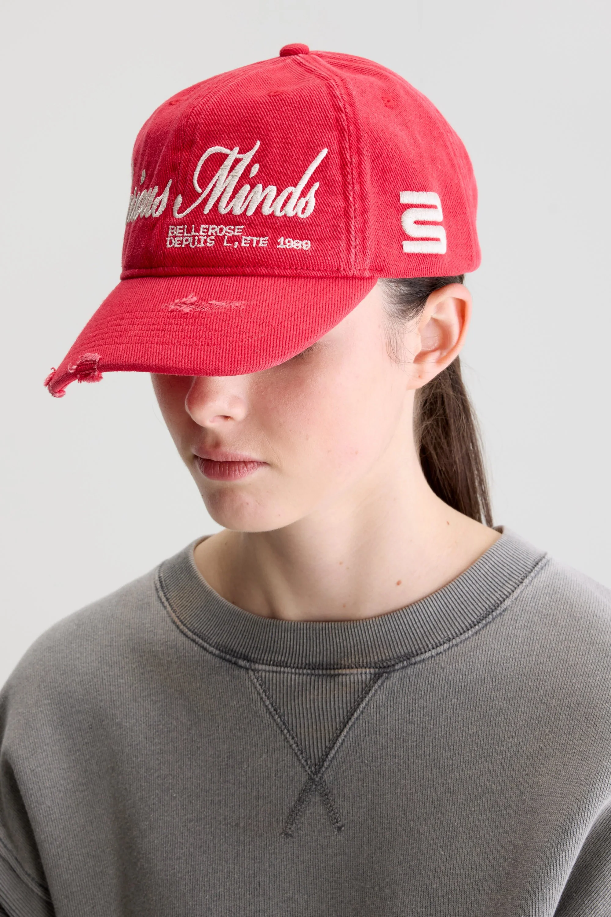 Bellerose | Embroidered Cotton Bucket Hat - Poppy - Image 2