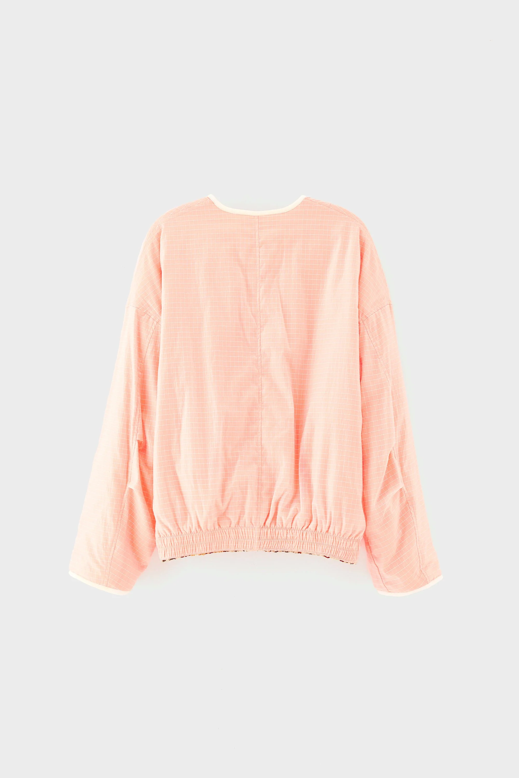Bellerose | Reversible Leopard Jacket - Neon Coral Grid Combo-A - Image 8