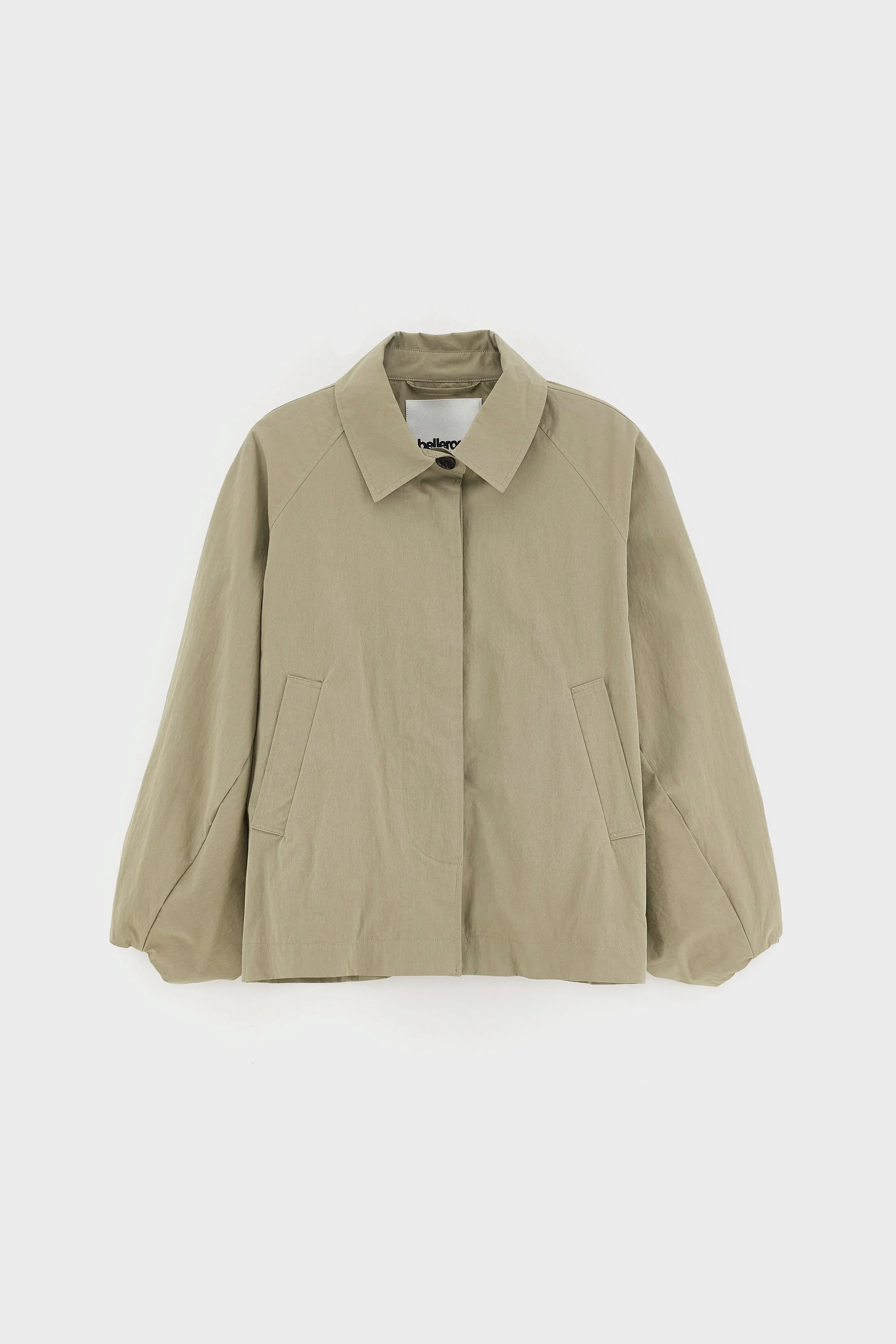 Bellerose | Relaxed Trench Jacket - Water-Repellent Canvas Shadow - Image 6