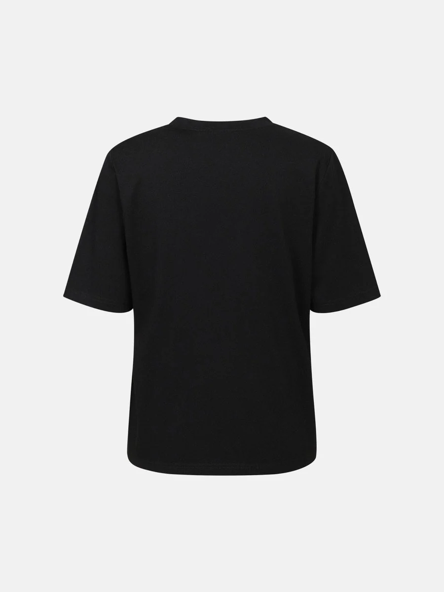 Berenice | Velvet Print T-Shirt - Black - Image 9