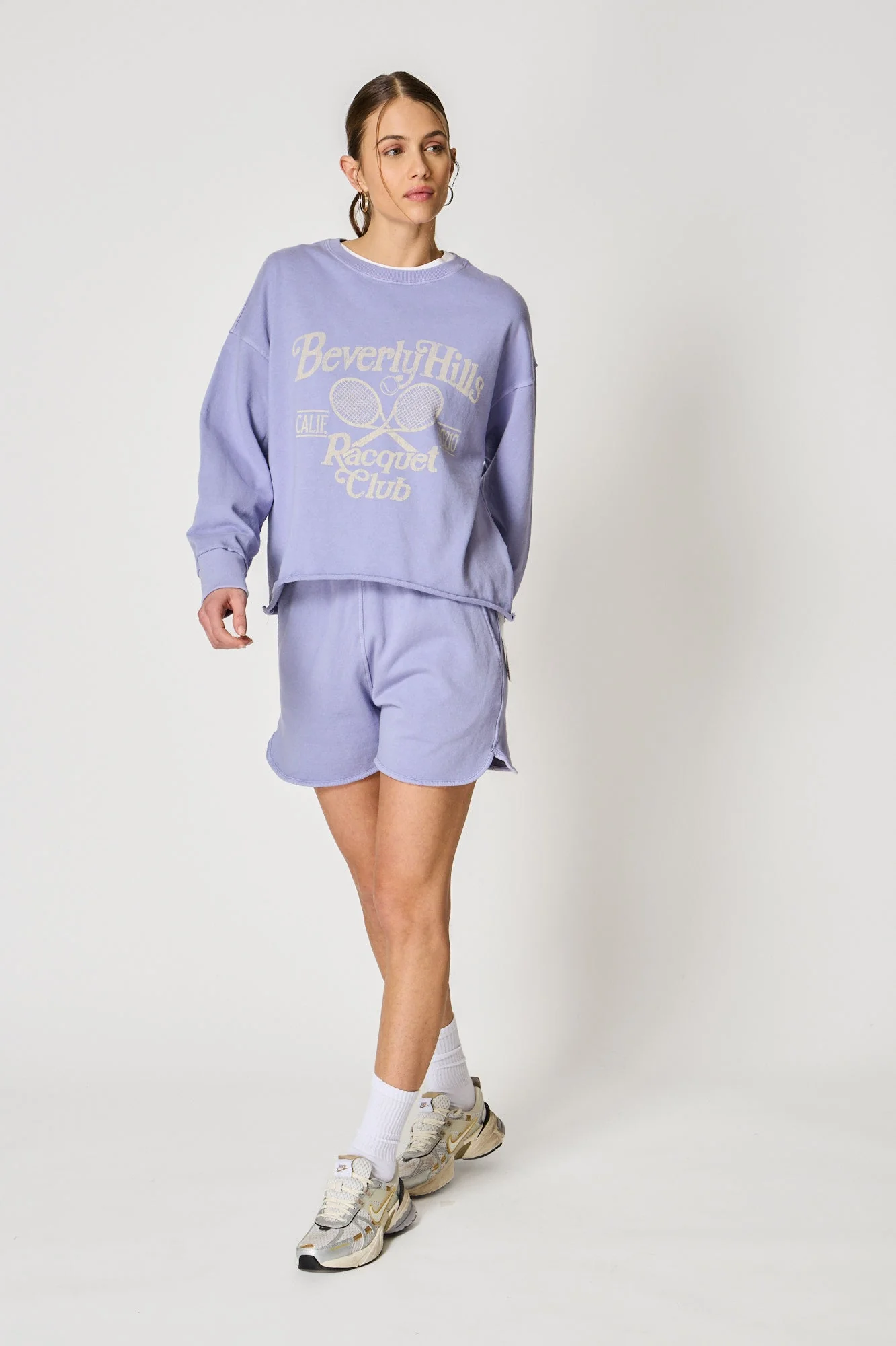 Bowery | Mid-Weight Cotton Sweatshirt Pale-Iris - Image 2