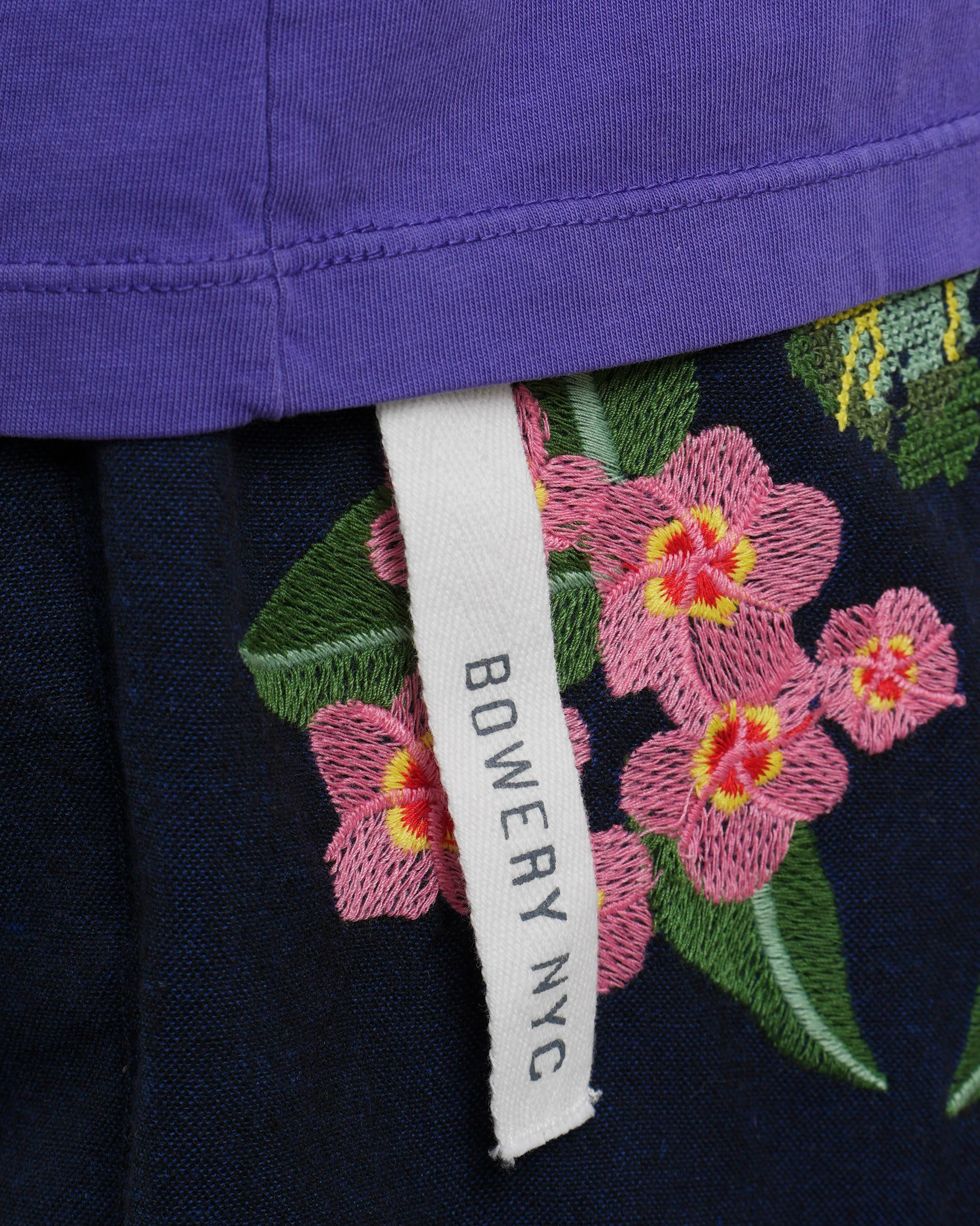 Bowery | Rolled-Sleeve Graphic T-Shirt in Vintage Violet - Image 4