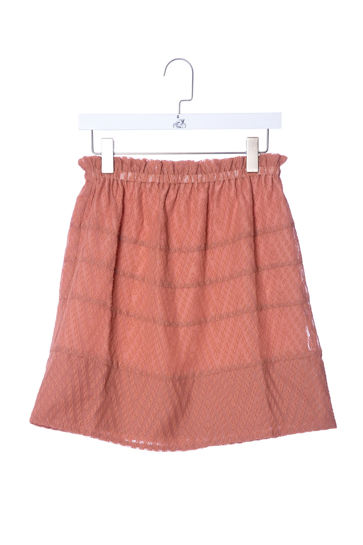 Iro | Broderie Anglaise Mini Skirt - Eyelet Hem - Image 6