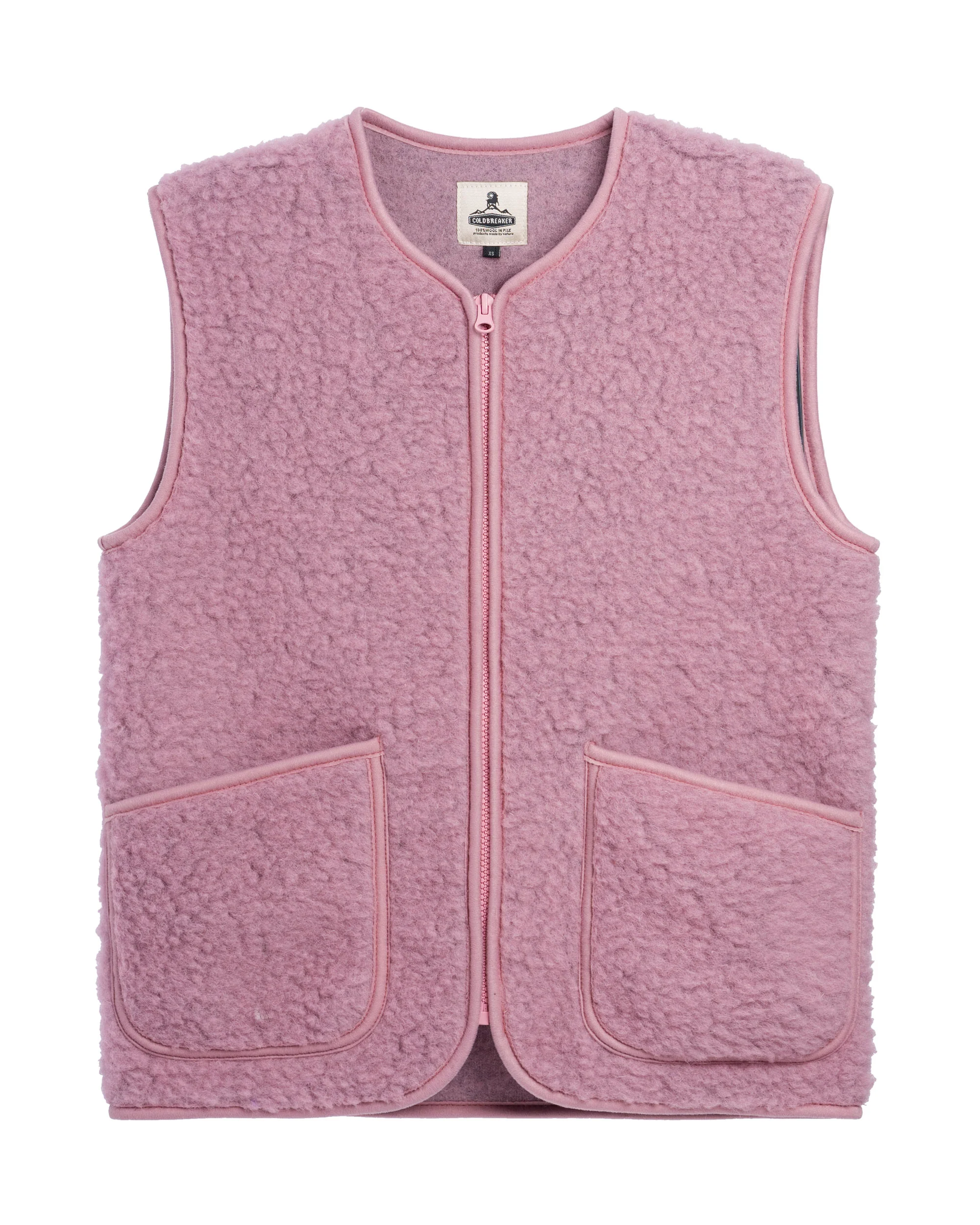 Cold Breaker | Pepitko Irish Wool Vest - Venetian-Pink