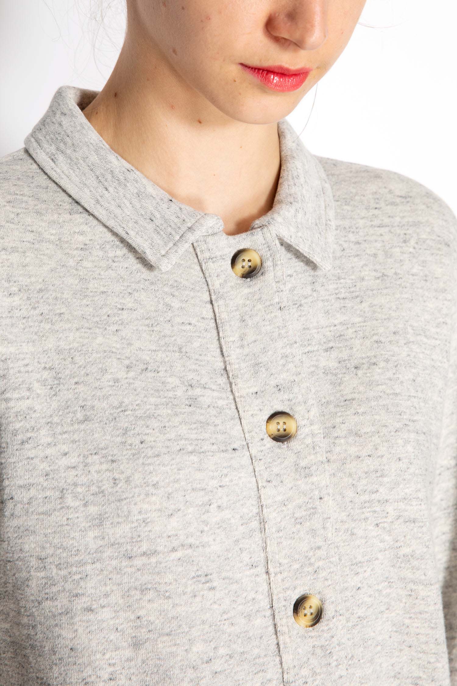 Hartford | Cotton Taylor Car Jacket - Boxy Grey Trench - Image 3