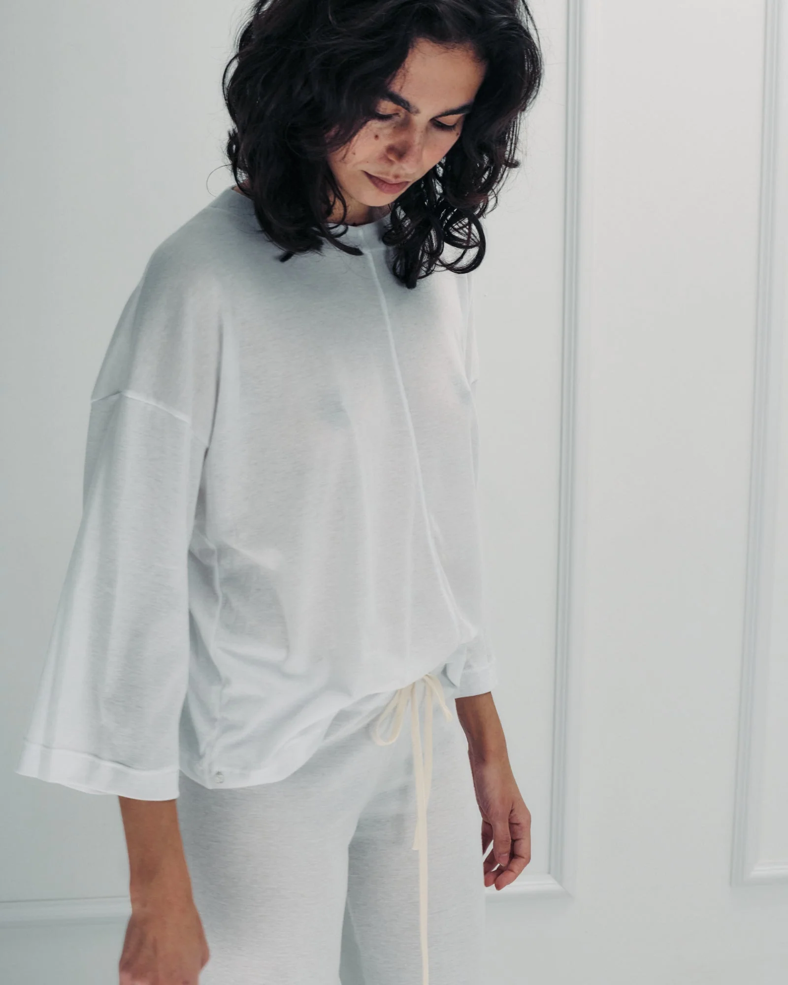 DE Base | Ada Blouse - Cloud Blend Cotton White - Image 5