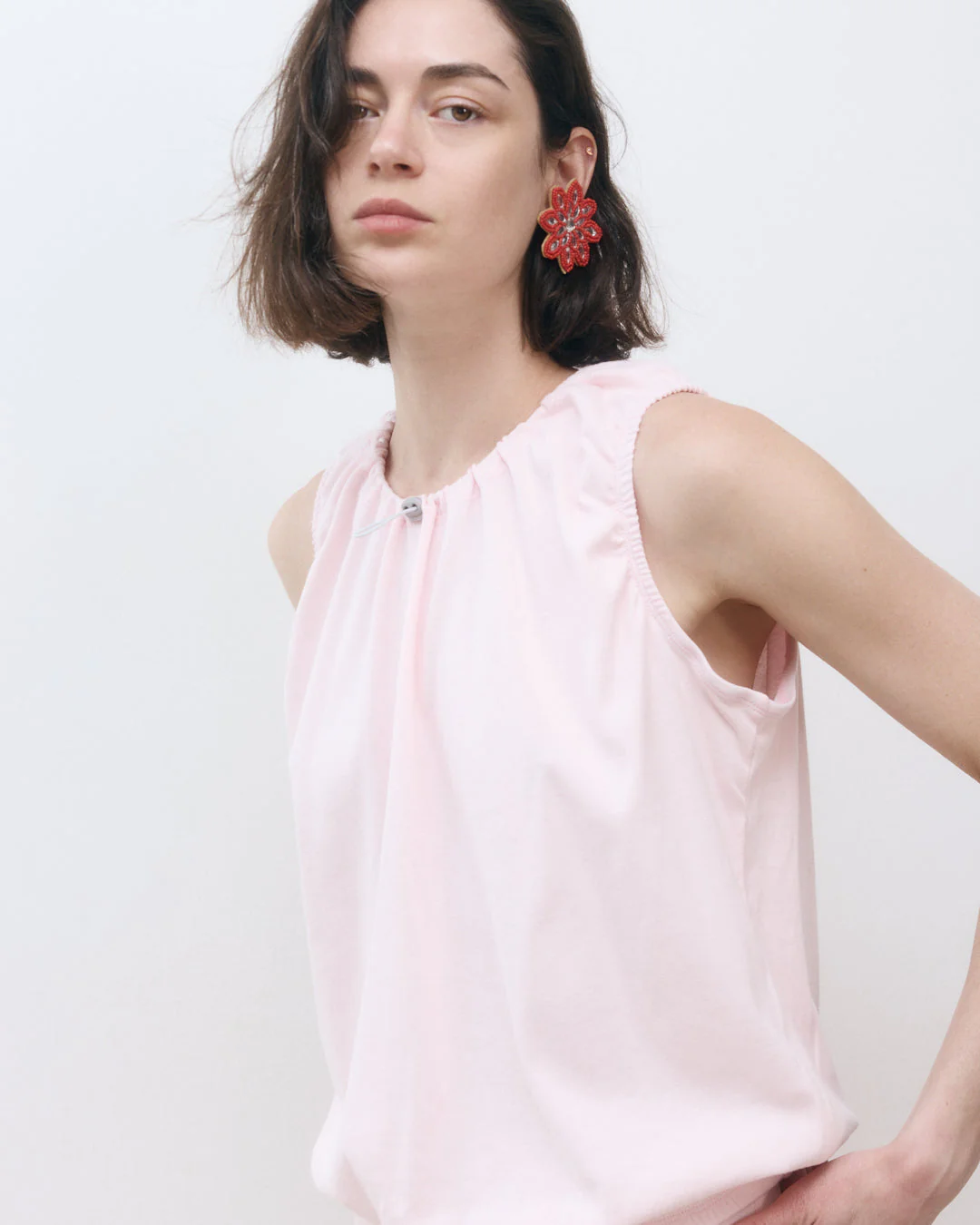 DE Base | Emma Blouse in Cotton Baby-Pink - Image 4