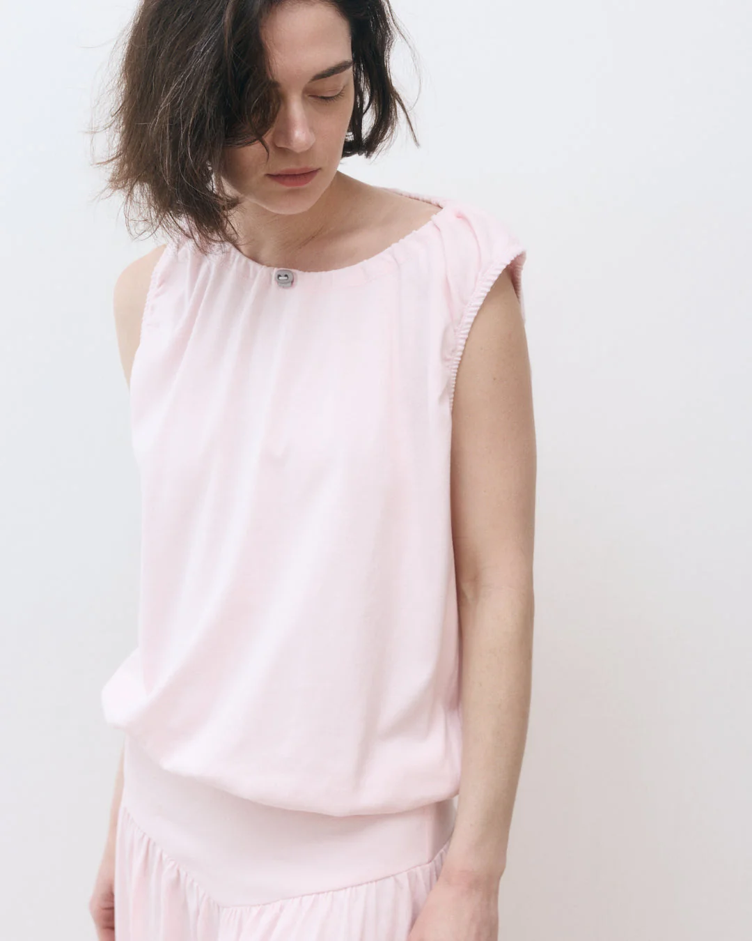 DE Base | Emma Blouse in Cotton Baby-Pink - Image 5