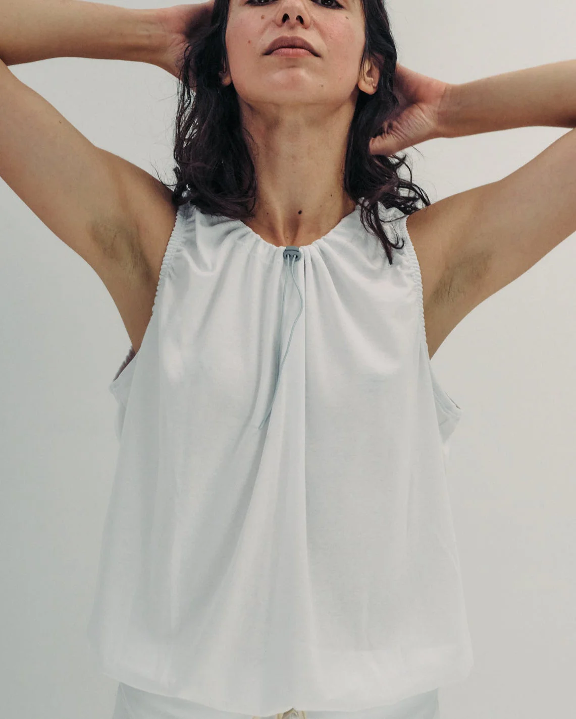 DE Base | Emma Blouse - Adjustable Cotton Top White - Image 8