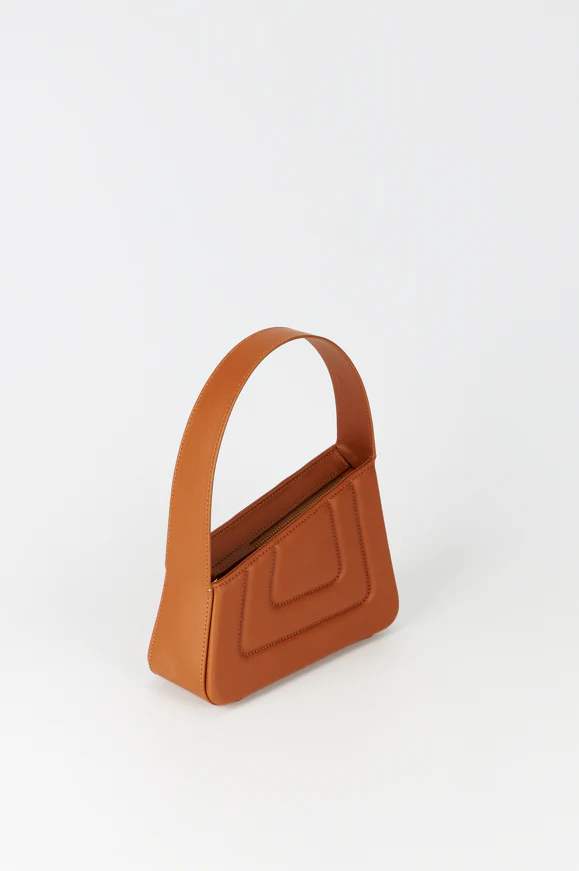 Destree | Albert Small Shoulder Bag - Calfskin Tobacco - Image 2