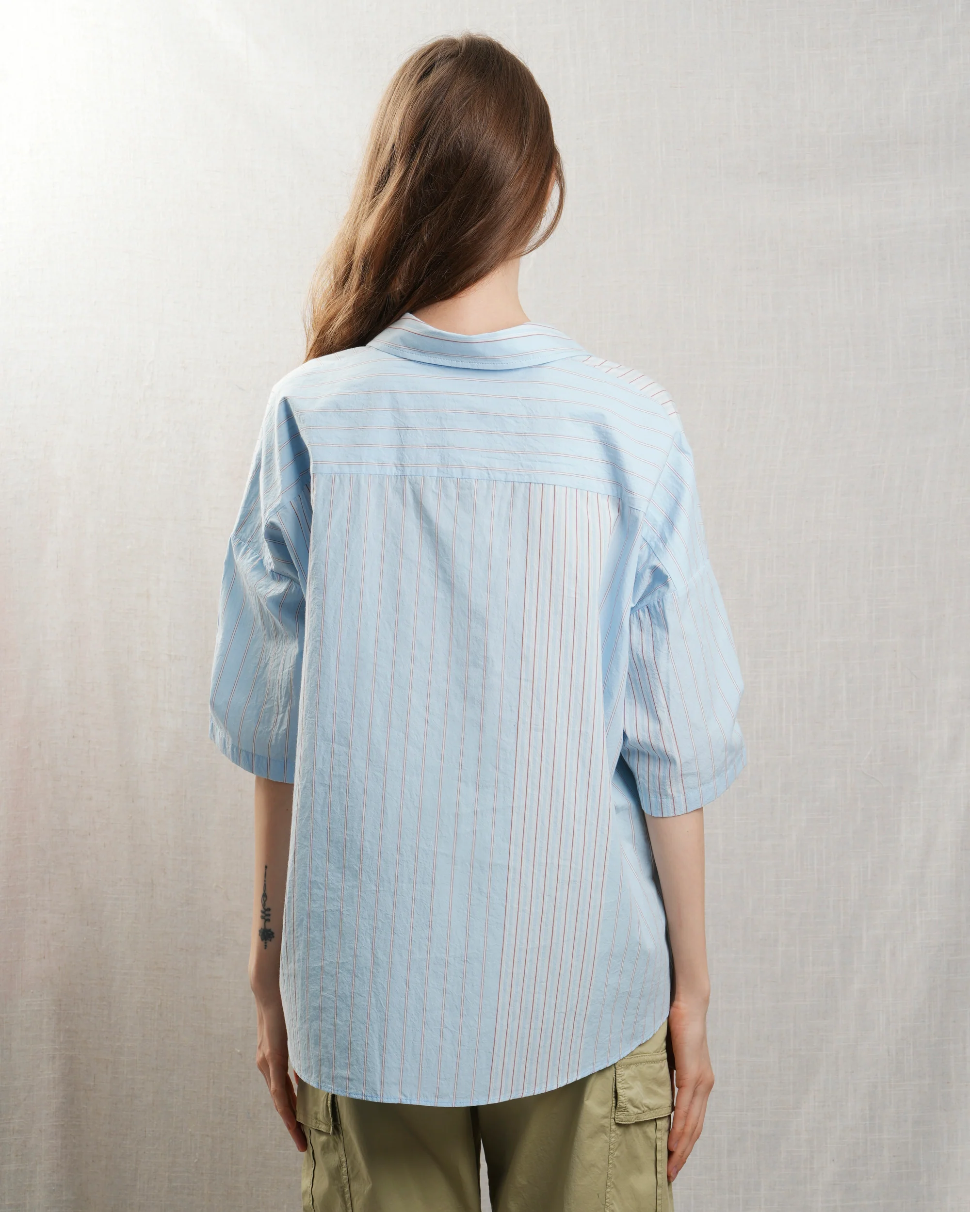 Diega | Clara Blouse - Bishop Sleeve in Plum - Image 2